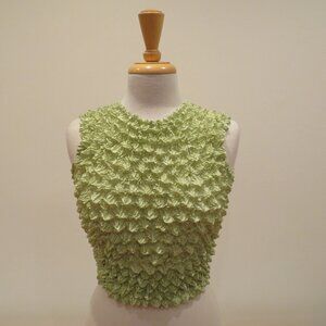 Women F.C One Size Fits Most Bubble Crinkle Popcorn Sleeveless Stretchy Tank Top